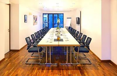 Der Geschäftsbereich oder Konferenzraum in der Unterkunft Business Wieland Hotel