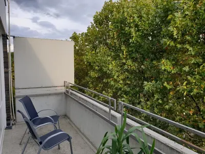 Ein Balkon oder eine Terrasse in der Unterkunft Renoviertes Wohlfühlapartment