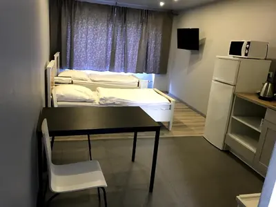 Küche/Küchenzeile in der Unterkunft Hotel Engelsburg - Apartments - Ferienwohnungen
