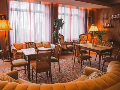 Ein Sitzbereich in der Unterkunft Boutique Hotel Stadtmitte