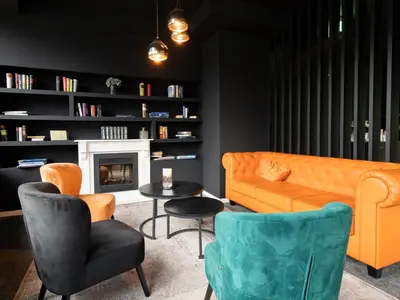Ein Sitzbereich in der Unterkunft JustStay Mülheim Hotel & Apartments