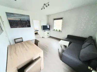 TV/Unterhaltungsangebot in der Unterkunft Pottmensch Oberhausen 3 Schlafzimmer