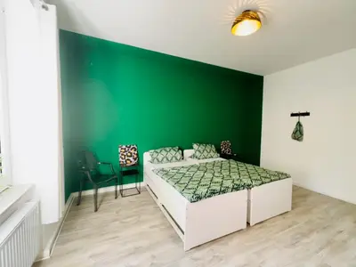 Ein Bett oder Betten in einem Zimmer der Unterkunft Monteur Appartement Ischeland near Hagen-City