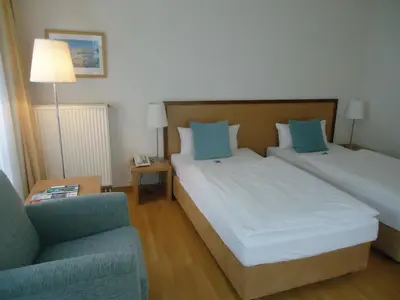 Ein Bett oder Betten in einem Zimmer der Unterkunft Thiesmann´s Hotel & Restaurant