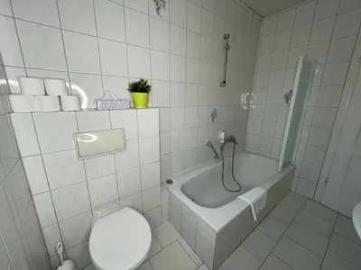 Ein Badezimmer in der Unterkunft Landhaus Holthausen