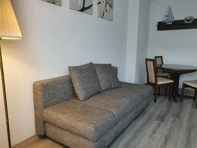 Grundriss der Unterkunft Flora Business Apartment mit Balkon