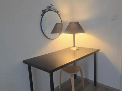 Grundriss der Unterkunft Flora Business Apartment mit Balkon