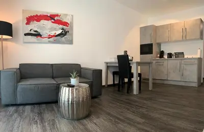 Küche/Küchenzeile in der Unterkunft Campushotel