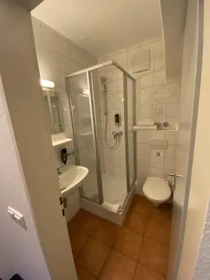 Ein Badezimmer in der Unterkunft Hotel Dülmener Hof