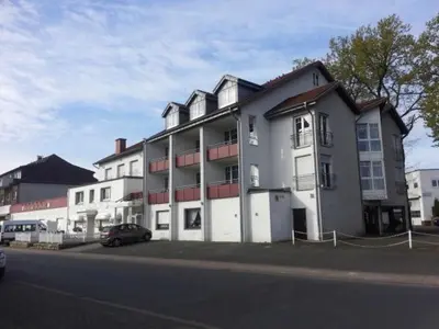 Das Gebäude in dem sich die Pension befindet