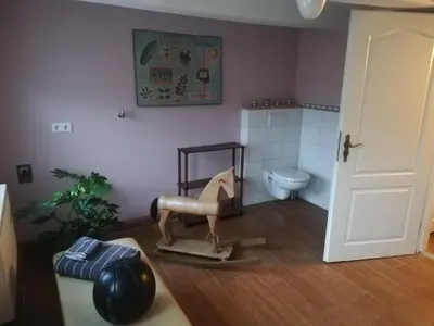 Ein Bett oder Betten in einem Zimmer der Unterkunft Ferienwohnung Am Schloßberg