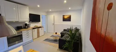 Küche/Küchenzeile in der Unterkunft Ferienwohnung kleines Zuhause