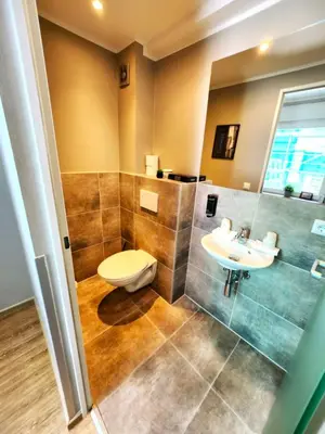 Ein Badezimmer in der Unterkunft Stadt Apartments Solingen