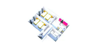Grundriss der Unterkunft Herzmensch Oberhausen