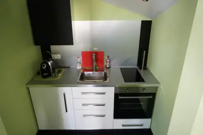 Küche/Küchenzeile in der Unterkunft Hotel Come In