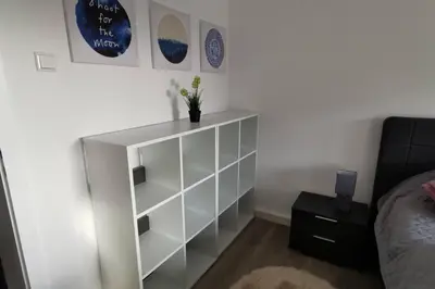 Ein Sitzbereich in der Unterkunft Schöne Wohnung in Gelsenkirchen für Beruf und Privat