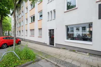 Das Gebäude in dem sich die Ferienwohnung befindet