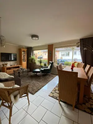 Ein Sitzbereich in der Unterkunft großzügige Monteurwohnung