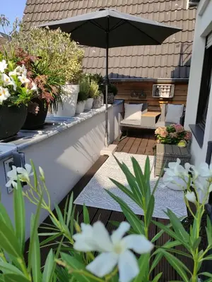 Ein Garten an der Unterkunft City-Apartment Dülmen