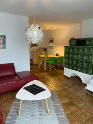 Ein Sitzbereich in der Unterkunft Ferienwohnung Casa Kehl