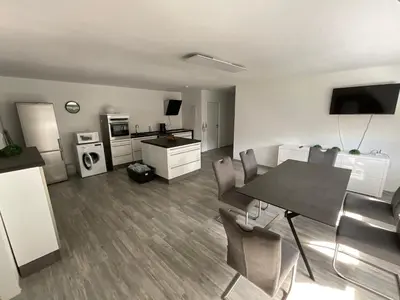 Küche/Küchenzeile in der Unterkunft Warzalas Apartement