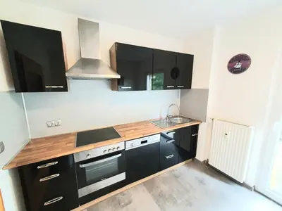 Küche/Küchenzeile in der Unterkunft Lieblingsmensch Oberhausen