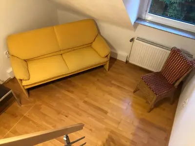 Ein Sitzbereich in der Unterkunft Constantin