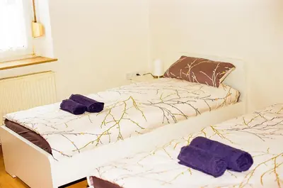 Ein Bett oder Betten in einem Zimmer der Unterkunft Vivo Hospital Maxi