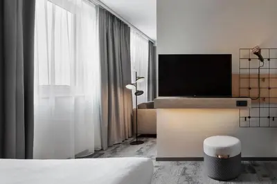 TV/Unterhaltungsangebot in der Unterkunft Moxy Duesseldorf City