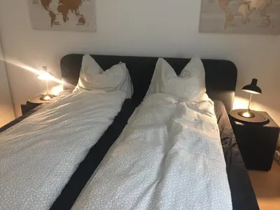 Ein Bett oder Betten in einem Zimmer der Unterkunft Modern living in a perfect location