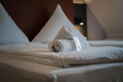 Ein Bett oder Betten in einem Zimmer der Unterkunft JUNIK Apartments Oberhausen