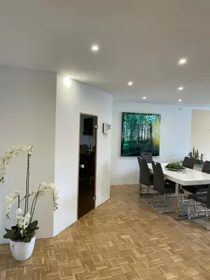 TV/Unterhaltungsangebot in der Unterkunft My Home Deluxe Ferienwohnung Sauna