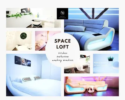 Ein Sitzbereich in der Unterkunft Space Loft Wohndesign mit 2 Schlafzimmern l 450m bis Uni