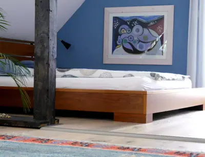 Ein Bett oder Betten in einem Zimmer der Unterkunft ZwischenRaum