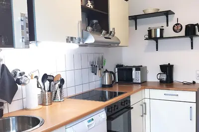 Küche/Küchenzeile in der Unterkunft 3 room holiday flat