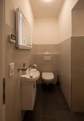 Ein Badezimmer in der Unterkunft JayBnB - Apartment in zentraler Lage zur Dortmunder Innenstadt