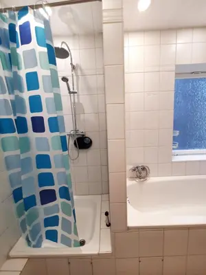 Ein Badezimmer in der Unterkunft Ferienwohnung Langenberg Altstadt WiFi Netflix