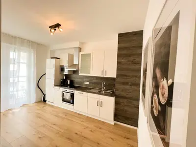 Küche/Küchenzeile in der Unterkunft Centerapartments Premium DeLuxe