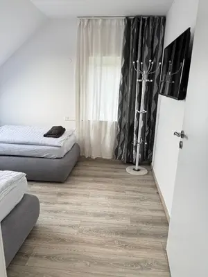 Ein Bett oder Betten in einem Zimmer der Unterkunft Ferienwohnung Apartment Essen - Free Parking - WiFi - Kitchen
