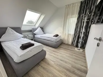 Ein Sitzbereich in der Unterkunft Ferienwohnung Apartment Essen - Free Parking - WiFi - Kitchen