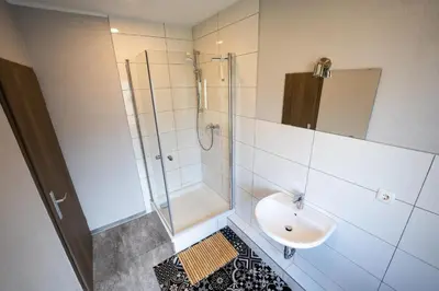 Ein Badezimmer in der Unterkunft Hotel Garni Moers