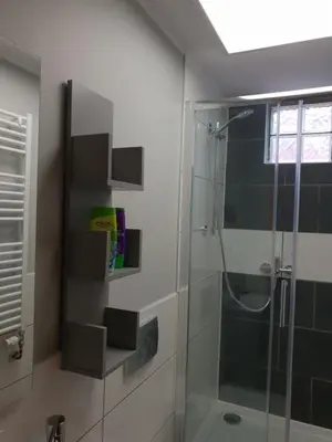Ein Badezimmer in der Unterkunft Waldhotel Lemberg