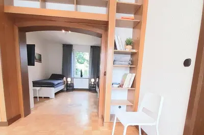 Ein Sitzbereich in der Unterkunft CosyHomes24 - Workers apartment with parking space - VE01