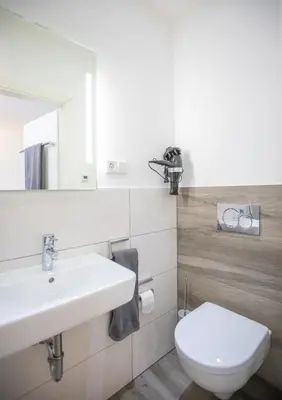 Ein Badezimmer in der Unterkunft Chillzimmer