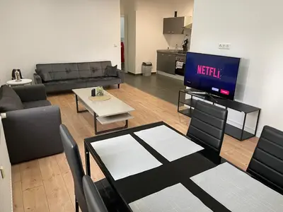 TV/Unterhaltungsangebot in der Unterkunft Apartment HomeBo