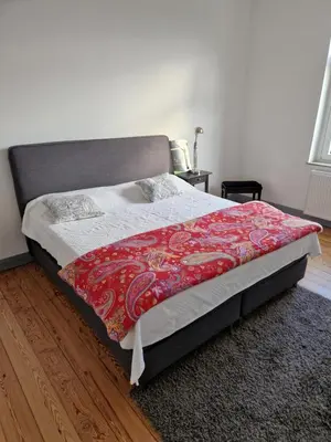 Ein Bett oder Betten in einem Zimmer der Unterkunft Stylisches Apartment in Hohenlimburg