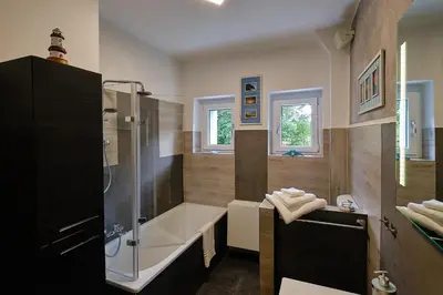 Ein Badezimmer in der Unterkunft Ferienwohnung Mitten im Pott