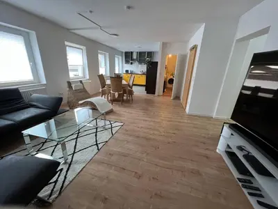 Küche/Küchenzeile in der Unterkunft Suite 110qm nahe Rhein