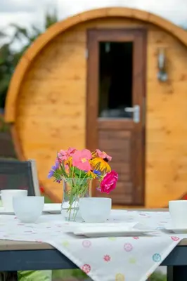 Grundriss der Unterkunft Schlaffass Campingplatz Nordbrock