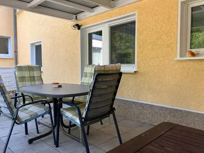Grundriss der Unterkunft Ferienwohnung im Grünen EG mit Terrasse